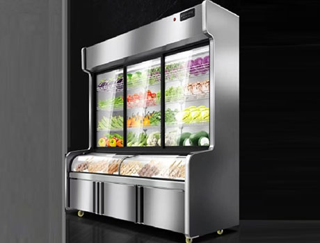 Cooling Equipment Cold Food Display Refrigerator Door Defrost Freezer 